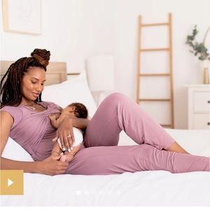 Kindred bravely Davy nursing and maternity pajama set